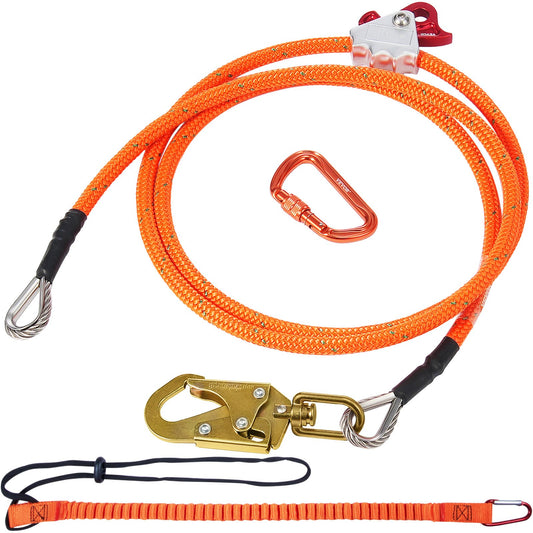 16 mm stålkärna Flipline 10ft (3m) Arborist Flipline för fallskydd