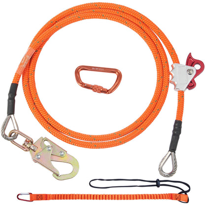 16 mm stålkärna Flipline 10ft (3m) Arborist Flipline för fallskydd