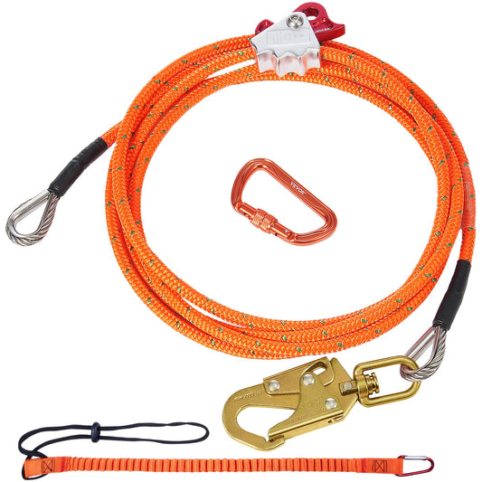 12,7 mm stålkärna Flipline 16ft (4,8 m) Arborist Flipline för fallskydd