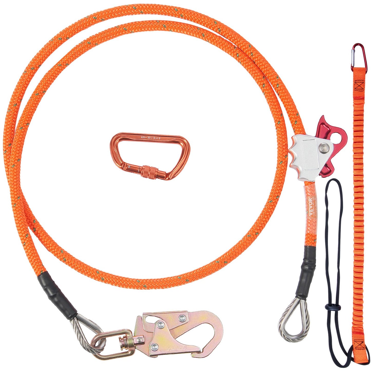 16 mm stålkärna Flipline 8ft (2,4 m) Arborist Flipline för fallskydd