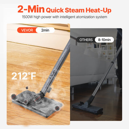 Steam Cleaner Multipurpose Steamer med 23 tillbehör för hemstädning