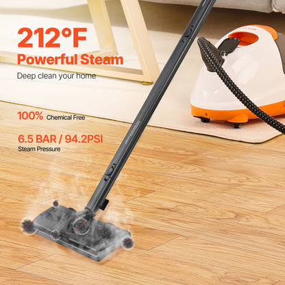Steam Cleaner Multipurpose Steamer med 23 tillbehör för hemstädning
