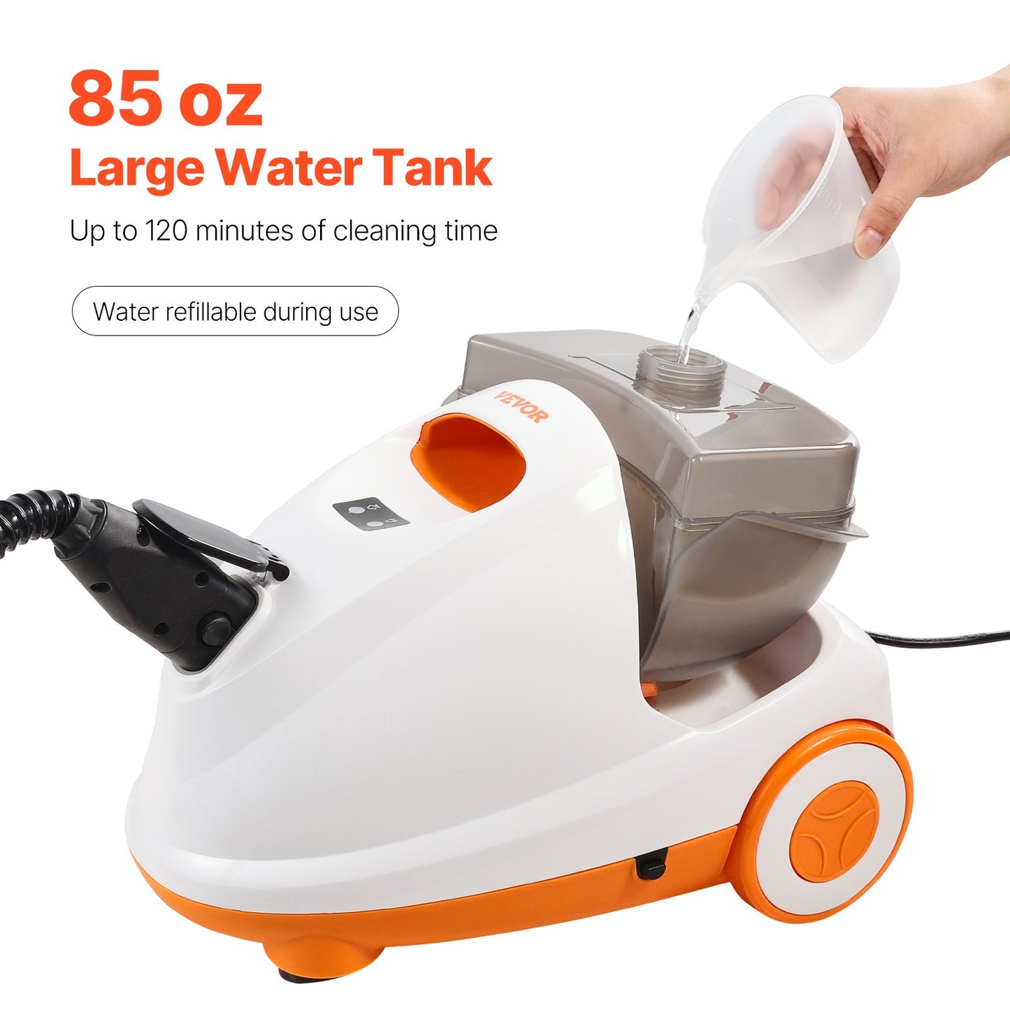 Steam Cleaner Multipurpose Steamer med 23 tillbehör för hemstädning