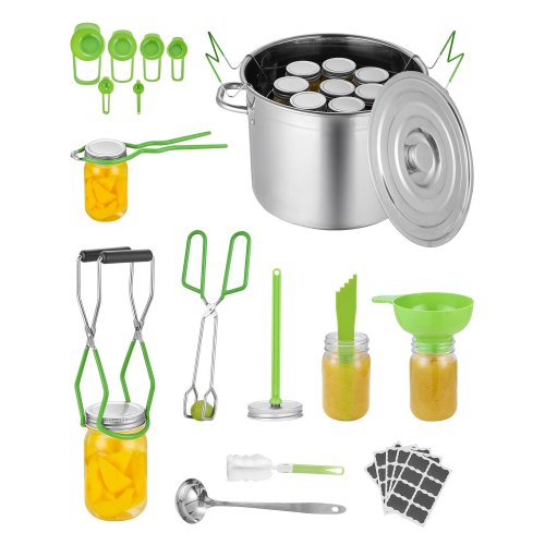 Canning Supplies Starter Kit 11-Piece Stainless Steel Water Tub