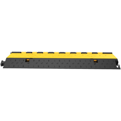 4er-Pack Gummi-Kabelschutzrampe, 2-Kanal, strapazierfähig, 66.000 lbs Tragkraft, Kabelschutzrampe, Speed Skin, Auffahrtsschlauch, Kabelrampen-Schutzabdeckung
