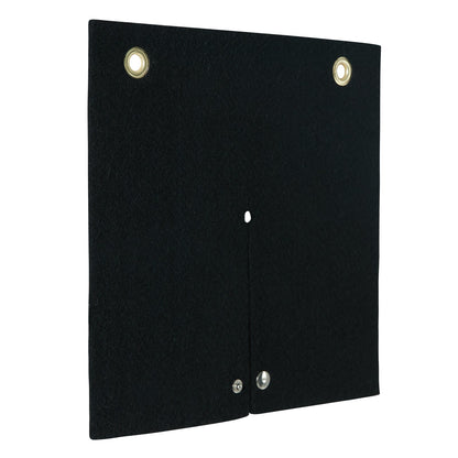 Svetsfilt, 12" x 12" kolfiber värmesköld svetsmatta, upp till 1800°F Värmebeständig, flamskyddsdyna VVS-hål Propanbrännare, löddyna med metallgenomföringar för kopparrör