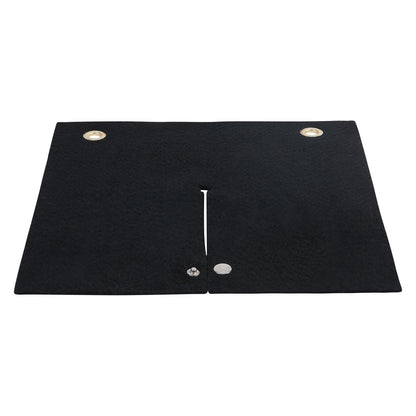 Svetsfilt, 12" x 12" kolfiber värmesköld svetsmatta, upp till 1800°F Värmebeständig, flamskyddsdyna VVS-hål Propanbrännare, löddyna med metallgenomföringar för kopparrör