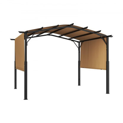 10x10 ft retractable outdoor pergola with canopy arched metal pergola | EU