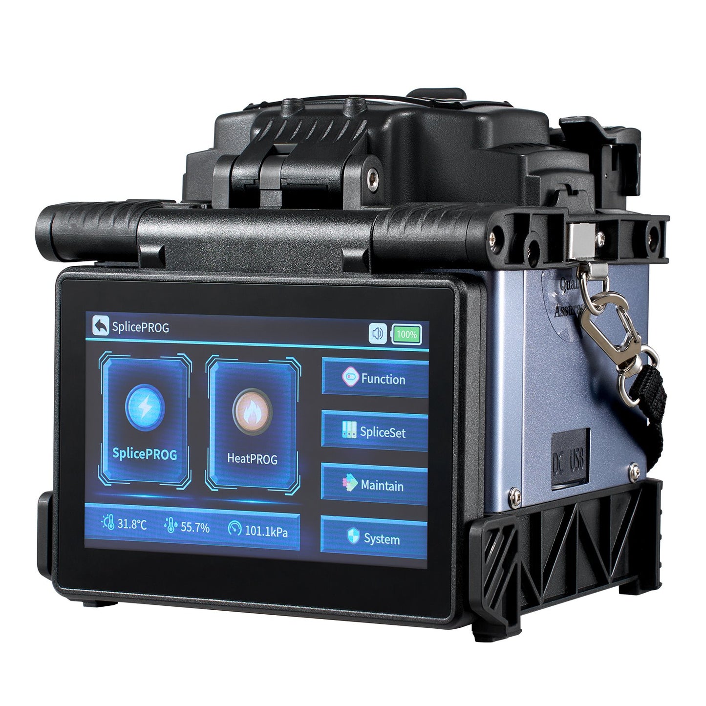 Fiber Fusion Splicer 6 Motors Core Alignment 6s Splicing 5" Touch Screen