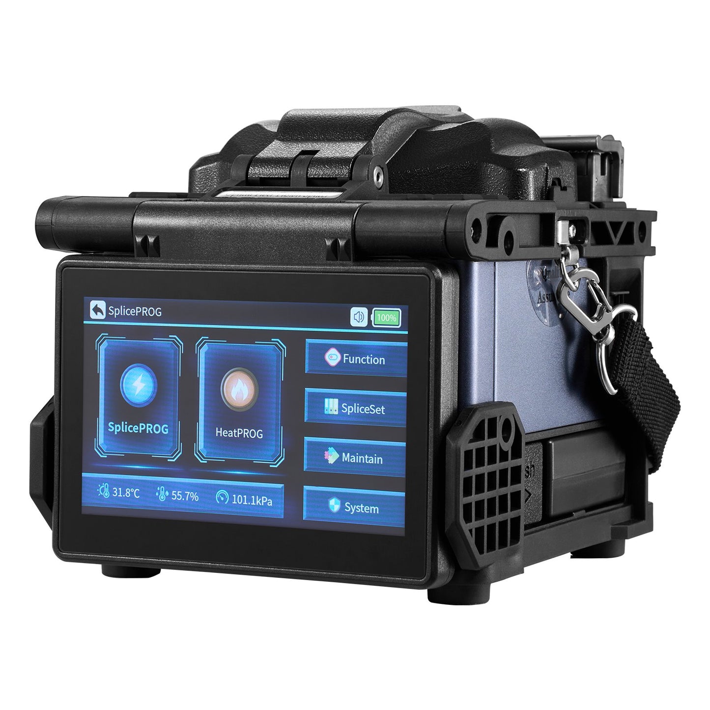 Fiber Fusion Splicer 6 Motors Core Adjustment with 6s Splicing 13s Heating