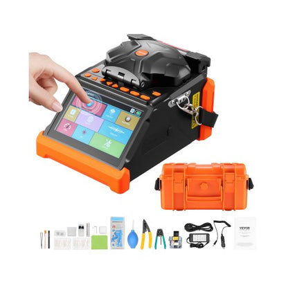 Faser-Fusionsspleißgerät, 6 Motoren, Kern- und Manteleinstellung, 5-Zoll-Touchscreen