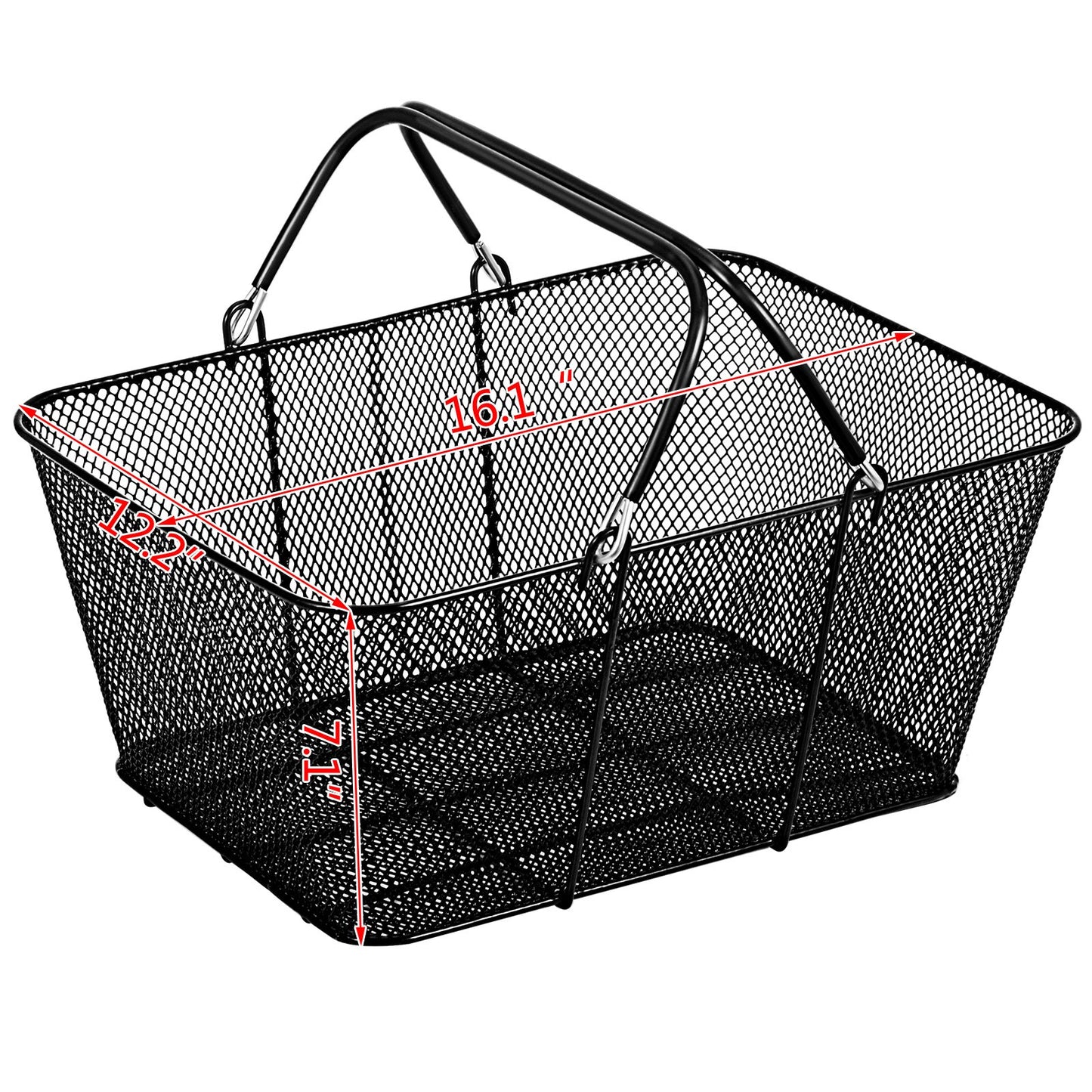 Mesh-varukorgar med handtag Metallvarukorg 12 ST Bärbar