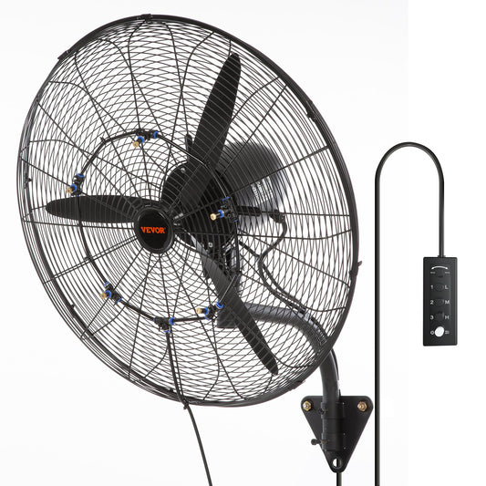 24" Oscillerande väggdimfläkt metall 3 hastigheter 115W
