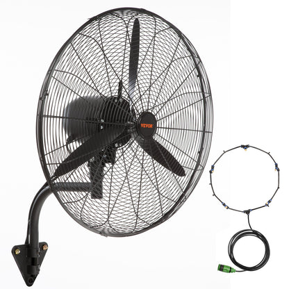 24" Oscillerande väggdimfläkt metall 3 hastigheter 115W
