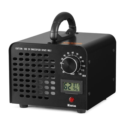 Ozongenerator, 24000 mg/h, Ozongerät, Geruchsentferner mit 0-120-Minuten-Timer