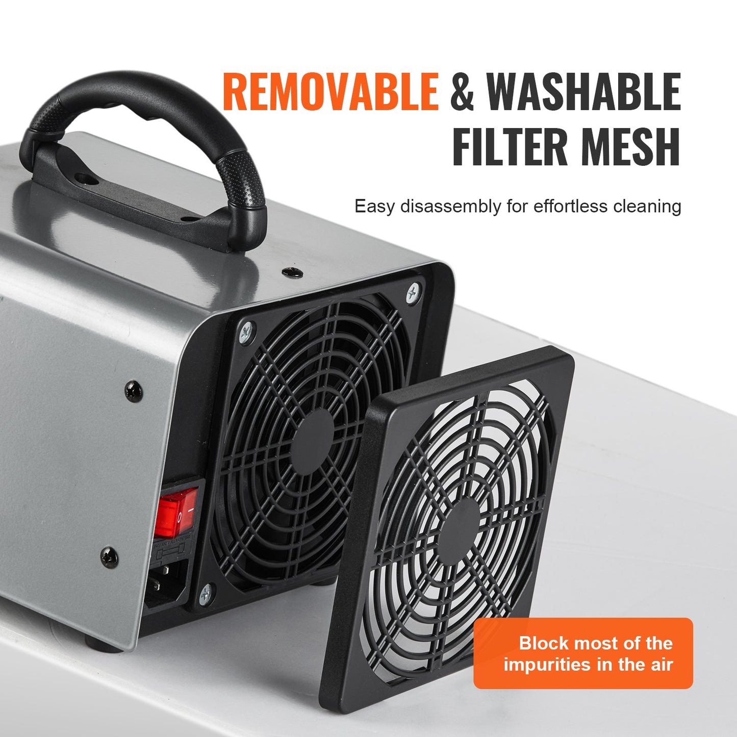 Ozon Generator 36000mg/h Ozon Machine Doft Remover med 0-120min timer