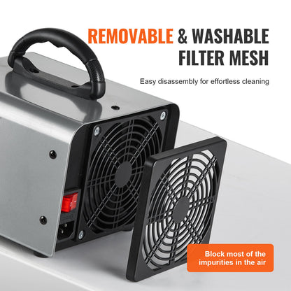 Ozon Generator 36000mg/h Ozon Machine Doft Remover med 0-120min timer