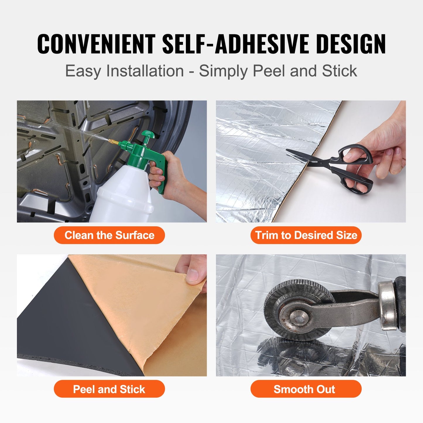 Car Soundproofing Mat, 200 Mil 3.3 Sqm Car Soundproofing Mat, High Density Foam Soundproofing Material &amp; Heat Barrier, Double Layer Waterproof Structure Acoustic Insulation Mat