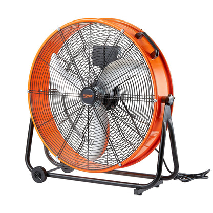 Drum Fan 24 Inch High Speed Industrial Use 3 Speed Timer for Warehouse