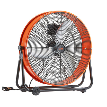 Drum Fan 24 Inch High Speed Industrial Use 3 Speed Timer for Warehouse
