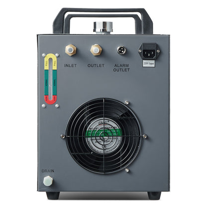 Industrieller Wasserkühler CW-3000, luftgekühltes industrielles Wasserkühler-Kühlsystem mit 12 l Wassertankkapazität, 12 l/min max. Durchflussrate, für Lasergravurmaschinen-Kühlmaschinen-Laserröhre