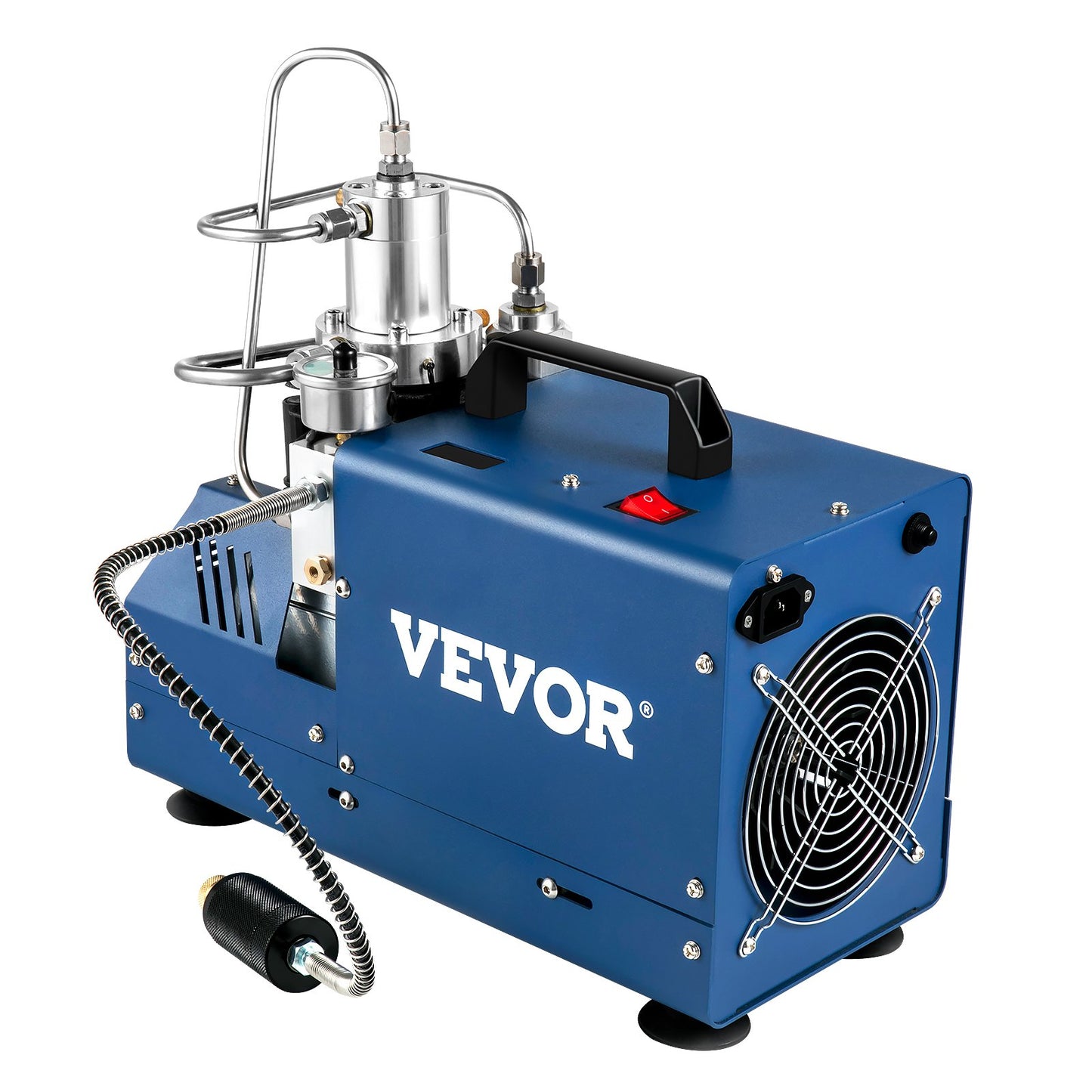 High Pressure Compressor, 4500PSI/30MPA/300BAR High Pressure Air Compressor, 1800W 220V Automatic Stop Air Rifle Compressor Suitable for Paintball Air Rifle, PCP Rifle, Air Pistol, Diving Cylinder