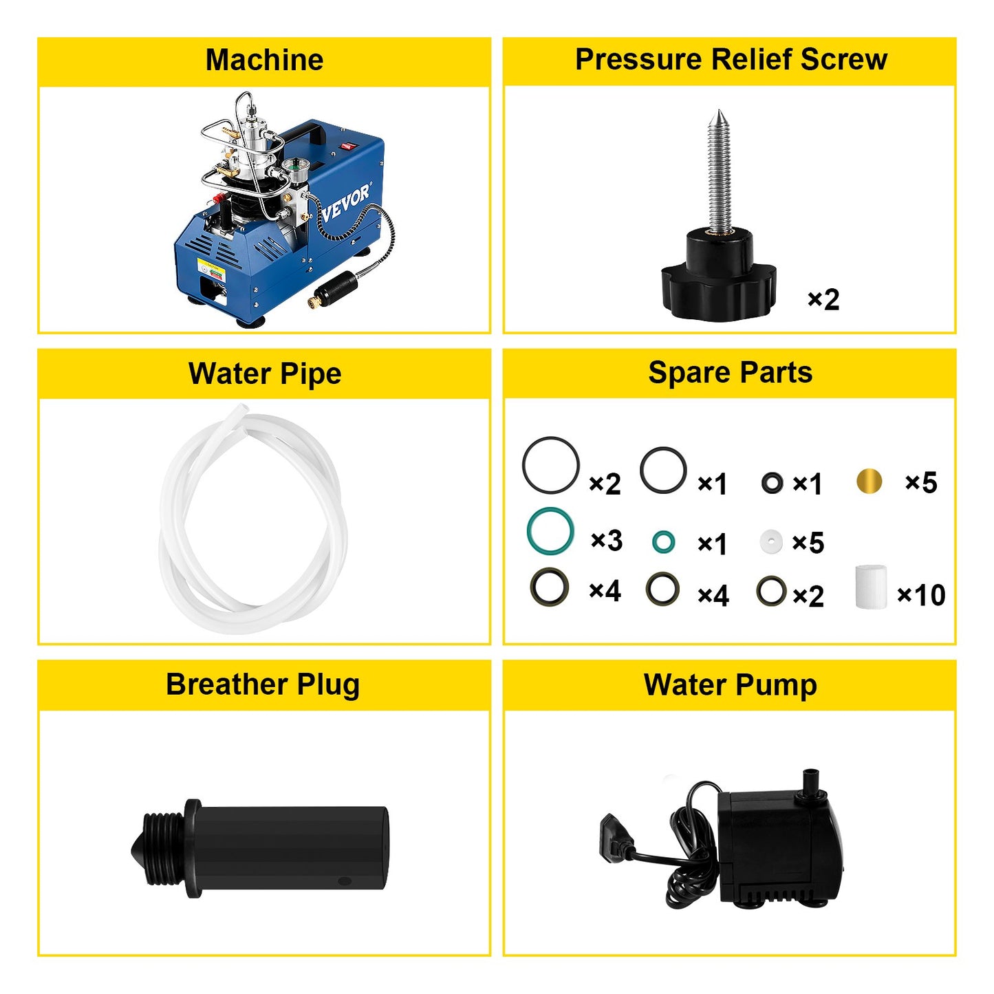 High Pressure Compressor, 4500PSI/30MPA/300BAR High Pressure Air Compressor, 1800W 220V Automatic Stop Air Rifle Compressor Suitable for Paintball Air Rifle, PCP Rifle, Air Pistol, Diving Cylinder
