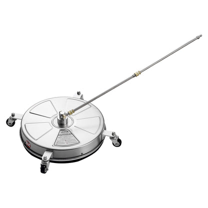 18" högtryckstvätt Ytrengöring 4 hjul 4000 Max PSI 2 förlängda stavar