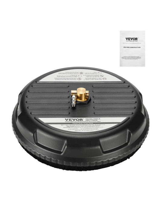 15" High Pressure Washer Surface Cleaning 4 Wheels 3000 Max PSI Plastic Black