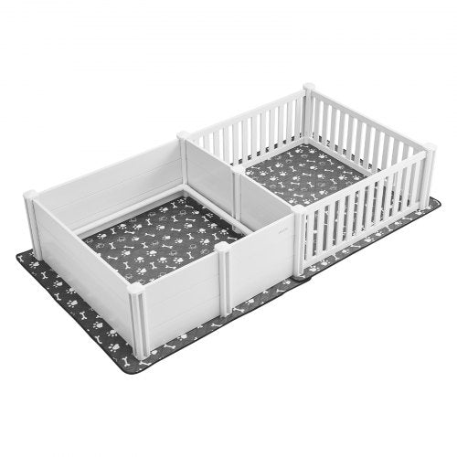 Valpningslåda för hundar 237 x 112 x 46 cm, 2 rum, för extra stora hundar |  EU