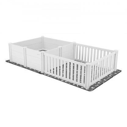 Valpningslåda för hundar 237 x 112 x 46 cm, 2 rum, för extra stora hundar |  EU