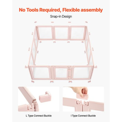 Welpenkäfig mit Fenster, transparent für extra große Hunde, 152x132x63 cm | EU