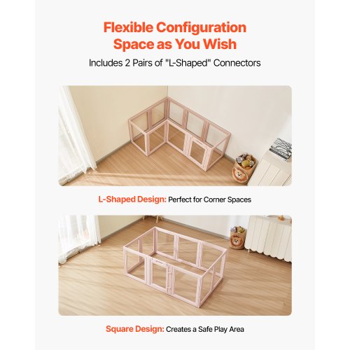 Valpbur med fönster, transparent för medelstora hundar, 152x94x59 cm |  EU