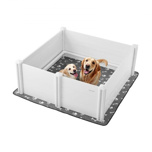 puppy crate 122x122x46 cm with height-adjustable door for large dog | EU