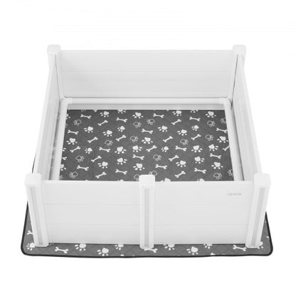 Welpenbox 122x122x46 cm mit höhenverstellbarer Tür für große Hunde | EU