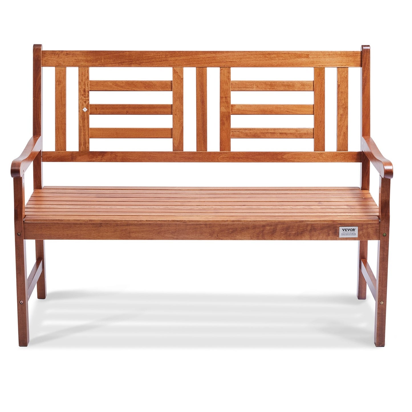 Outdoor Bench 48 in Wood Garden Bench 700 lbs Park Patio Yard Porch Bench
