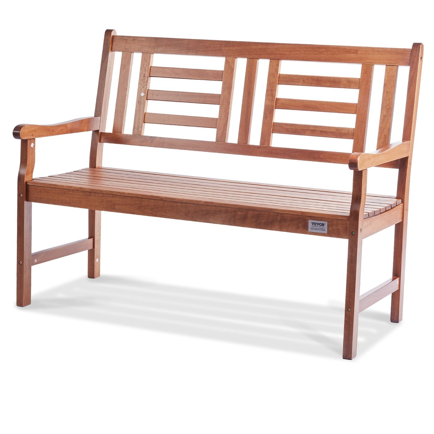 Outdoor Bench 48 in Wood Garden Bench 700 lbs Park Patio Yard Porch Bench