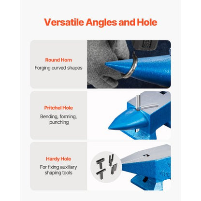 Enkelhornsstäd 22lbs stålstäd smed till salu smide stålverktyg med runt och fyrkantigt hål och utrustningsstäd robust smed juvelerare hållbart och robust metallsmedverktyg |  EU