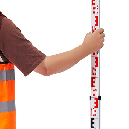Mätstång 4M Metrisk Teleskopisk Grad Stång CM/MM med Bubble Level & Bag