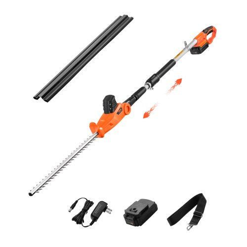 Retractable Cordless Electric Hedge Trimmer 20V 1200RMP with 20 inch Blade | EU