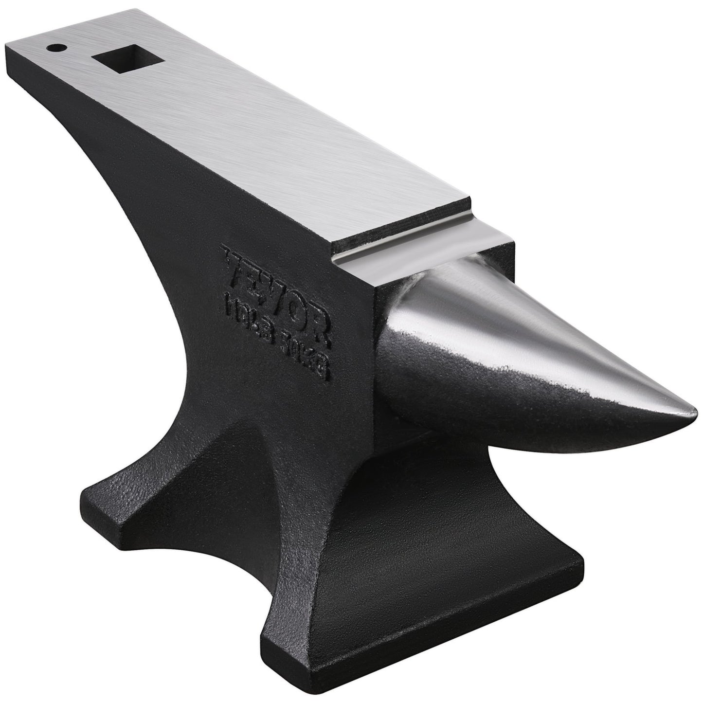 Single Horn Städ 110lbs Gjutstål Städ Runt Horn Städ för smeder