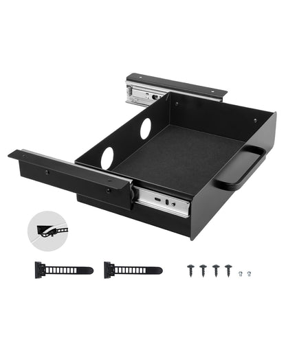 33 cm Under Skrivbord Låda Organizer Utdragbar låda Space Saver Hemmakontor