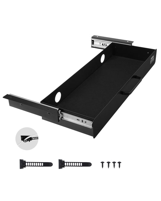 58 cm Under Skrivbordet Låda Organizer Utdragbar låda Space Saver Hemmakontor
