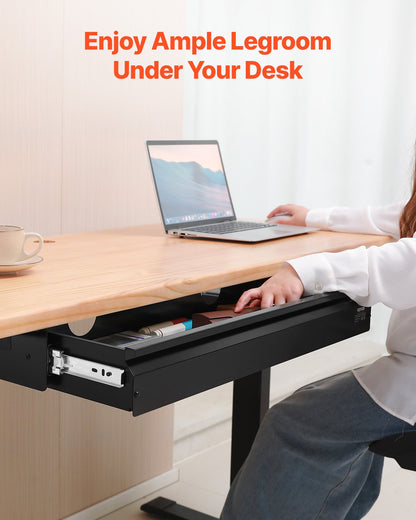 33" Under Desk Drawer Organizer Pull Out Drawer Space Saver Home Office
