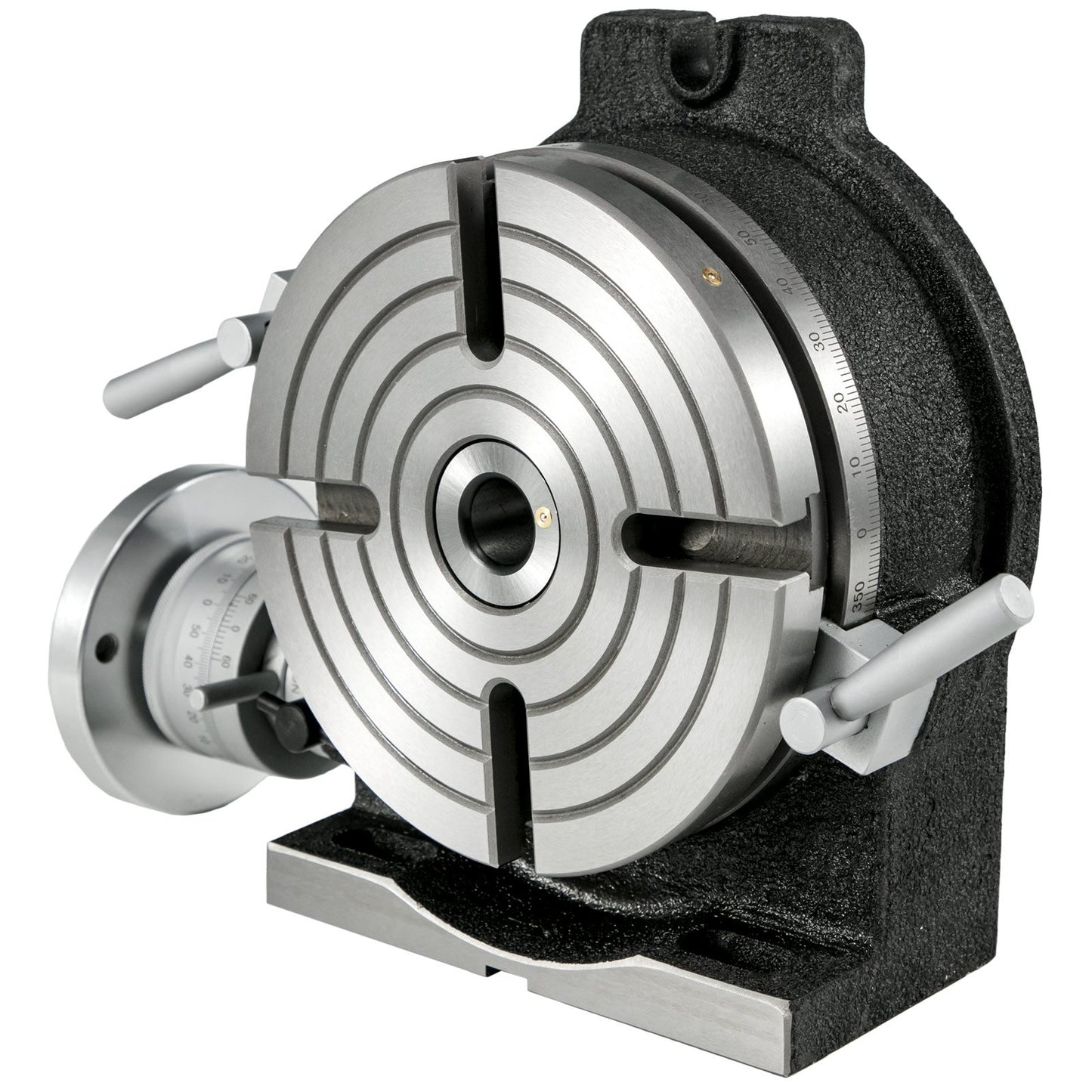 Roterande bord 8" Vertikalt & Horisontellt Roterande Bord, 8 Inch Horisontellt Vertikalt HV8 Precision 3MT Fräsborrmaskin Vernier Reading Fräsning Borrning Borrning för fräsmaskin