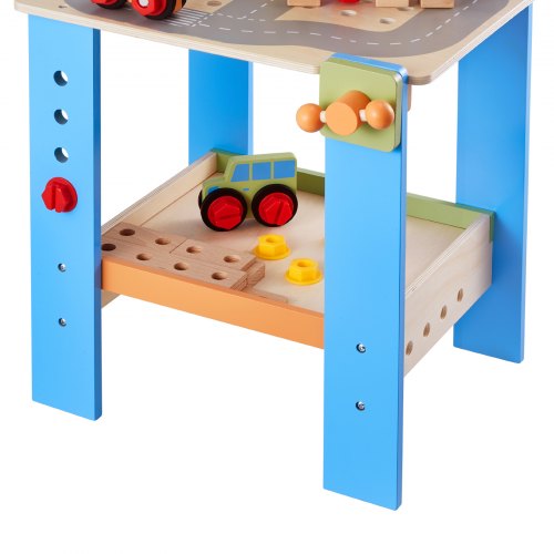 Holz-Werkzeugbank für Kinder ab 3 Jahren, Spielzeug-Werkbank-Spielzeugsets | EU