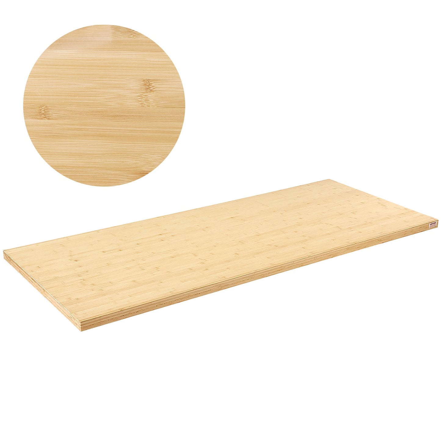 Bordsskiva i bambu bordsskiva 70,9" x 29" x 1,5" rektangulär 330 lbs last