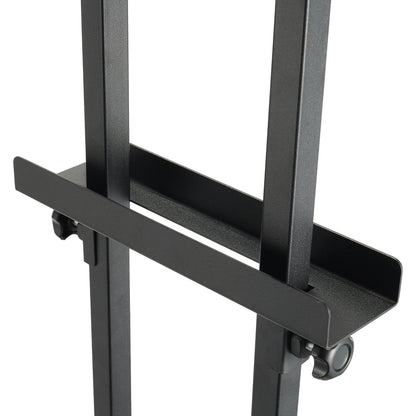 Affischstativ, justerbar höjd upp till 75", dubbelsidig Heavy Duty piedestalskylthållare, golvskylthållare Bannerstativ med stötdämpande bas för display, för skiva och skum, svart