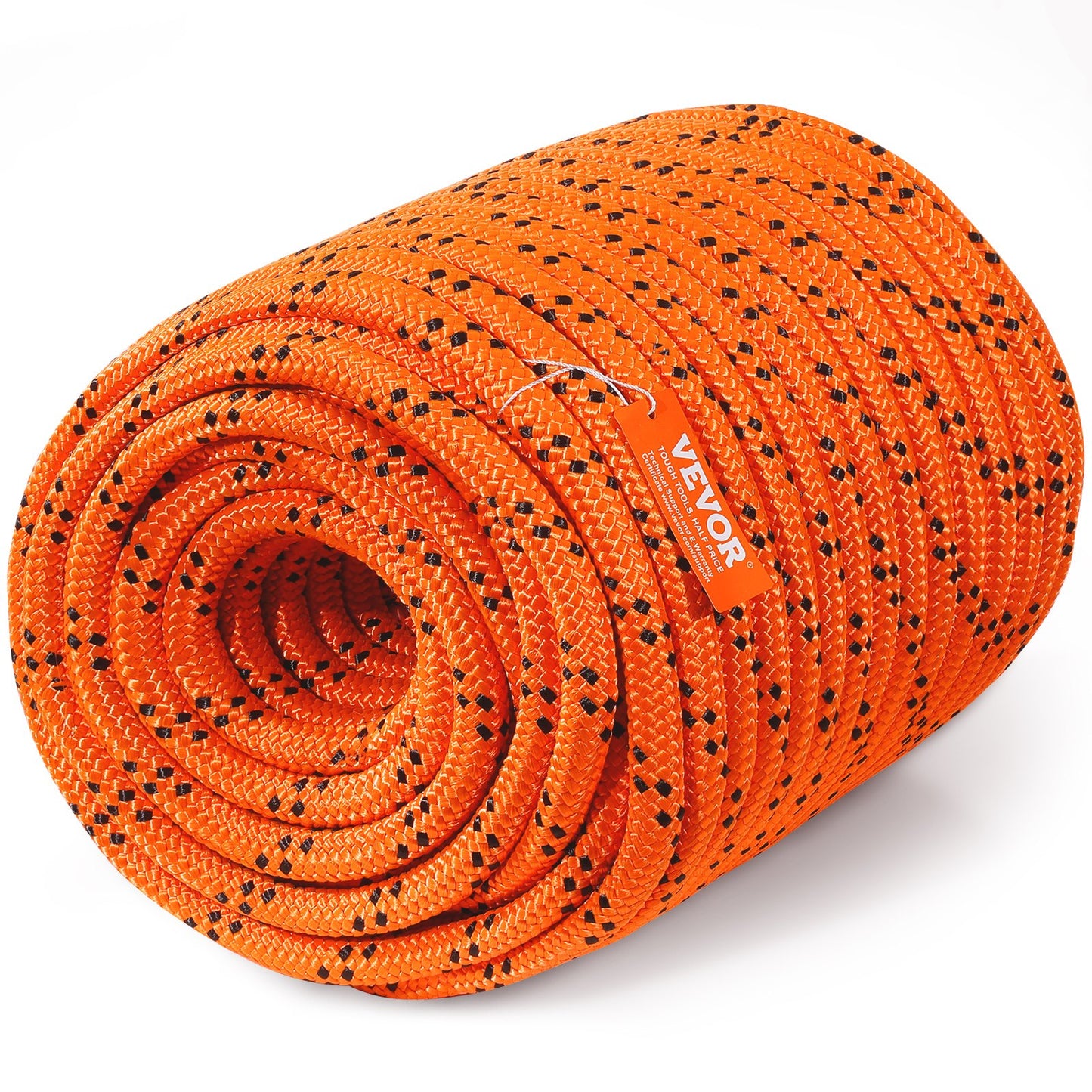 Baumkletterseil für Baumpfleger, doppelt geflochten, Polyester, 3/4 Zoll x 220 Fuß, 24 Stränge