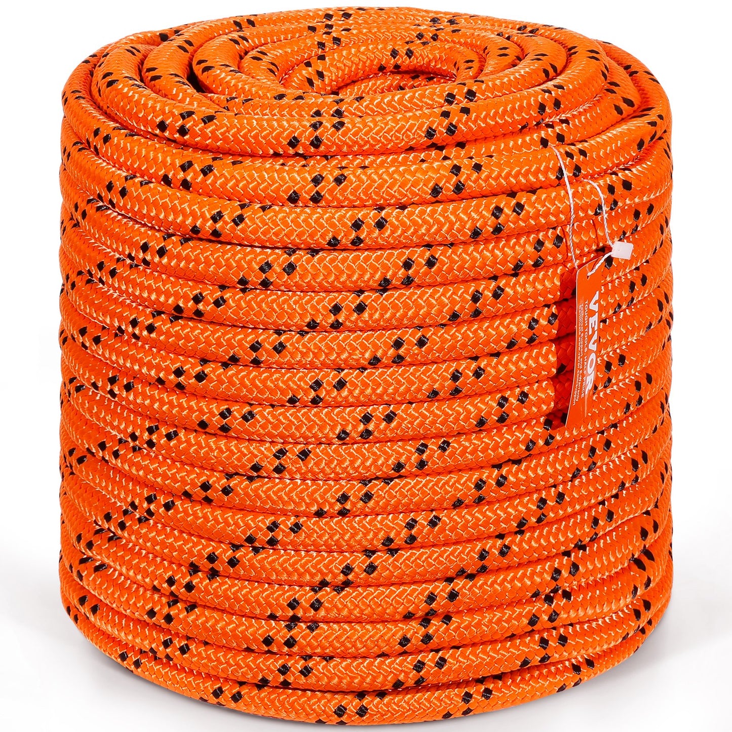 Baumkletterseil für Baumpfleger, doppelt geflochten, Polyester, 3/4 Zoll x 220 Fuß, 24 Stränge